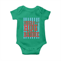 I Need A Hug from A Baddie Baby Onesie Retro Game Day Season Funny Saying Quote