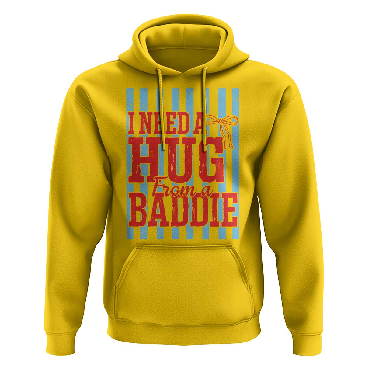 I Need A Hug from A Baddie Hoodie Retro Game Day Season Funny Saying Quote