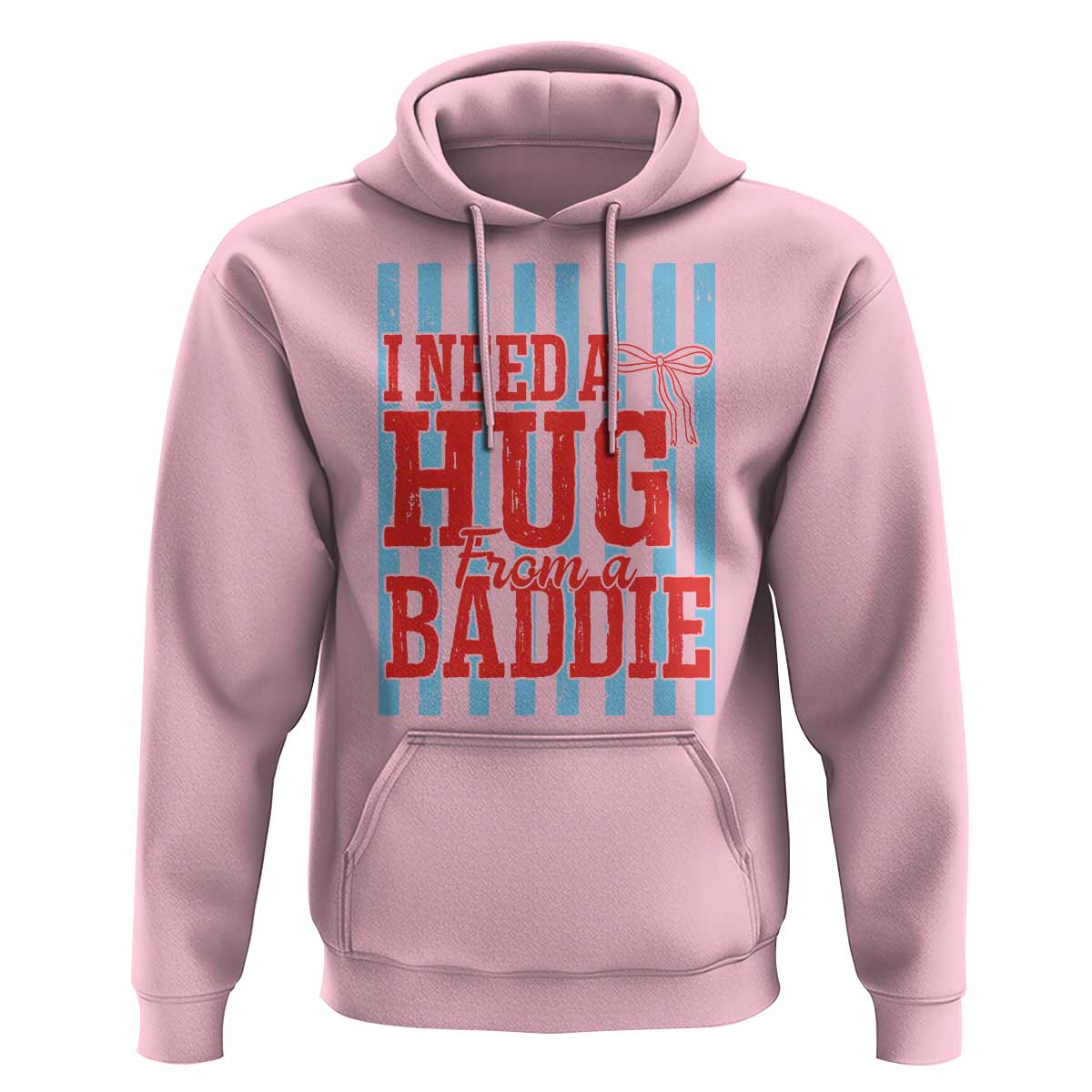 I Need A Hug from A Baddie Hoodie Retro Game Day Season Funny Saying Quote