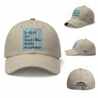 Autism Acceptance Baseball Cap In April We Wear Blue Support Neurodivergent