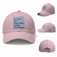 Autism Acceptance Baseball Cap In April We Wear Blue Support Neurodivergent