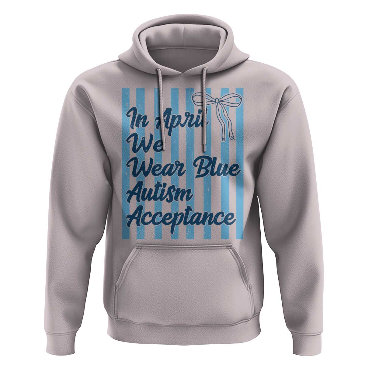 Autism Acceptance Hoodie In April We Wear Blue Support Neurodivergent
