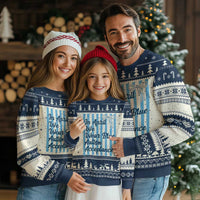Autism Acceptance Ugly Christmas Sweater In April We Wear Blue Support Neurodivergent