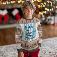 Autism Acceptance Ugly Christmas Sweater In April We Wear Blue Support Neurodivergent