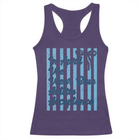 Autism Acceptance Racerback Tank Top In April We Wear Blue Support Neurodivergent