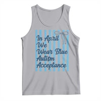 Autism Acceptance Tank Top In April We Wear Blue Support Neurodivergent