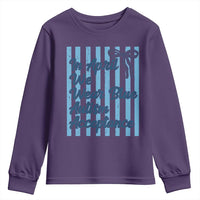 Autism Acceptance Youth Sweatshirt In April We Wear Blue Support Neurodivergent