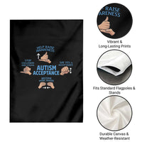 Autism Acceptance Garden Flag Hand Neurodiversity SPED Teacher