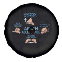 Autism Acceptance Spare Tire Cover Hand Neurodiversity SPED Teacher