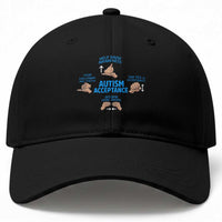 Autism Acceptance Baseball Cap Hand Neurodiversity SPED Teacher