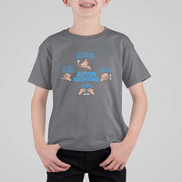 Autism Acceptance T Shirt For Kid Hand Neurodiversity SPED Teacher