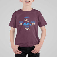 Autism Acceptance T Shirt For Kid Hand Neurodiversity SPED Teacher