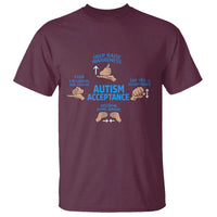 Autism Acceptance T Shirt Hand Neurodiversity SPED Teacher