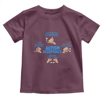 Autism Acceptance Toddler T Shirt Hand Neurodiversity SPED Teacher