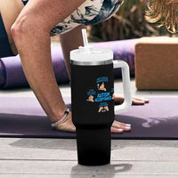 Autism Acceptance Tumbler With Handle Hand Neurodiversity SPED Teacher