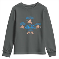 Autism Acceptance Youth Sweatshirt Hand Neurodiversity SPED Teacher
