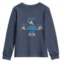 Autism Acceptance Youth Sweatshirt Hand Neurodiversity SPED Teacher