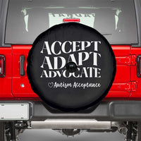 Autism Acceptance Spare Tire Cover Accept Adapt Advocate