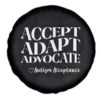 Autism Acceptance Spare Tire Cover Accept Adapt Advocate