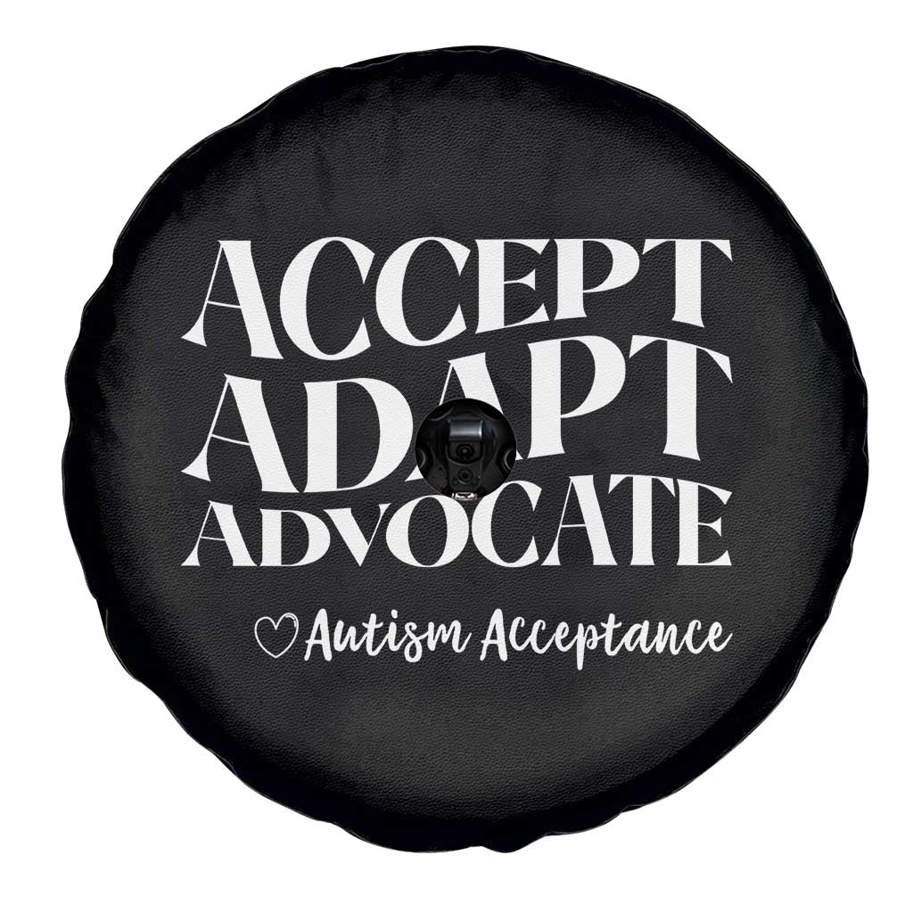 Autism Acceptance Spare Tire Cover Accept Adapt Advocate