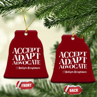 Autism Acceptance Ceramic Ornament Accept Adapt Advocate