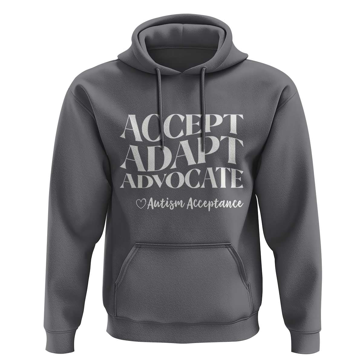 Autism Acceptance Hoodie Accept Adapt Advocate