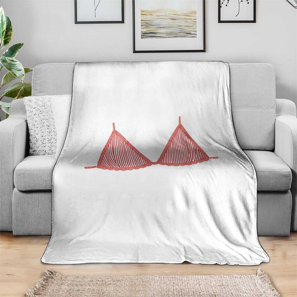 Coastal Bikini Throw Blanket Girls Trip Matching Beach Weekend