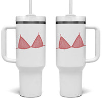 Coastal Bikini Tumbler With Handle Girls Trip Matching Beach Weekend