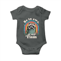 Be in Awe of My Tism Baby Onesie Funny Raccoon Autism Acceptance