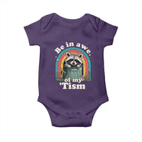 Be in Awe of My Tism Baby Onesie Funny Raccoon Autism Acceptance