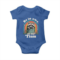 Be in Awe of My Tism Baby Onesie Funny Raccoon Autism Acceptance