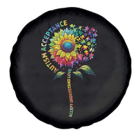 Autism Acceptance Spare Tire Cover Accept Understand Love Sunflower Puzzle