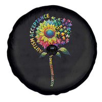 Autism Acceptance Spare Tire Cover Accept Understand Love Sunflower Puzzle