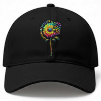 Autism Acceptance Baseball Cap Accept Understand Love Sunflower Puzzle