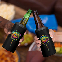 Autism Acceptance 4 in 1 Can Cooler Tumbler Accept Understand Love Sunflower Puzzle