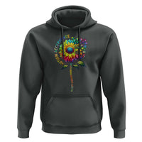 Autism Acceptance Hoodie Accept Understand Love Sunflower Puzzle