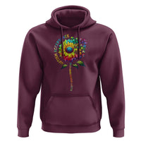 Autism Acceptance Hoodie Accept Understand Love Sunflower Puzzle
