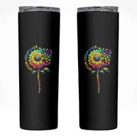 Autism Acceptance Skinny Tumbler Accept Understand Love Sunflower Puzzle
