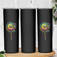 Autism Acceptance Skinny Tumbler Accept Understand Love Sunflower Puzzle