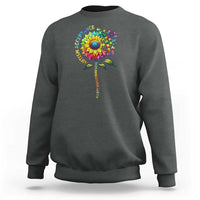 Autism Acceptance Sweatshirt Accept Understand Love Sunflower Puzzle
