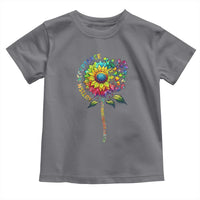 Autism Acceptance Toddler T Shirt Accept Understand Love Sunflower Puzzle
