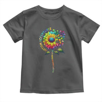 Autism Acceptance Toddler T Shirt Accept Understand Love Sunflower Puzzle