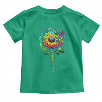 Autism Acceptance Toddler T Shirt Accept Understand Love Sunflower Puzzle