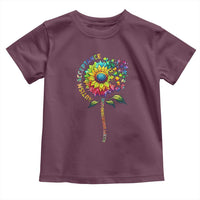 Autism Acceptance Toddler T Shirt Accept Understand Love Sunflower Puzzle