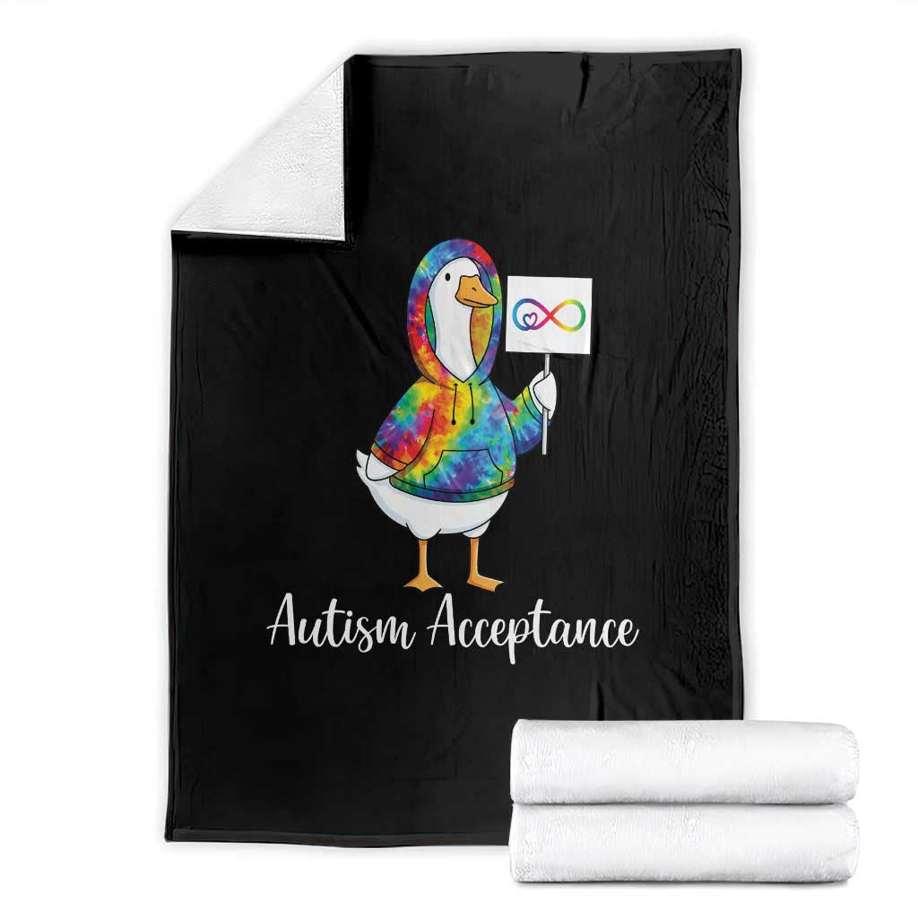 Autism Acceptance Throw Blanket Accept Understand Love Support Neurodivergent