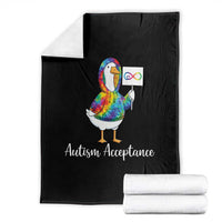 Autism Acceptance Throw Blanket Accept Understand Love Support Neurodivergent
