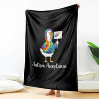 Autism Acceptance Throw Blanket Accept Understand Love Support Neurodivergent