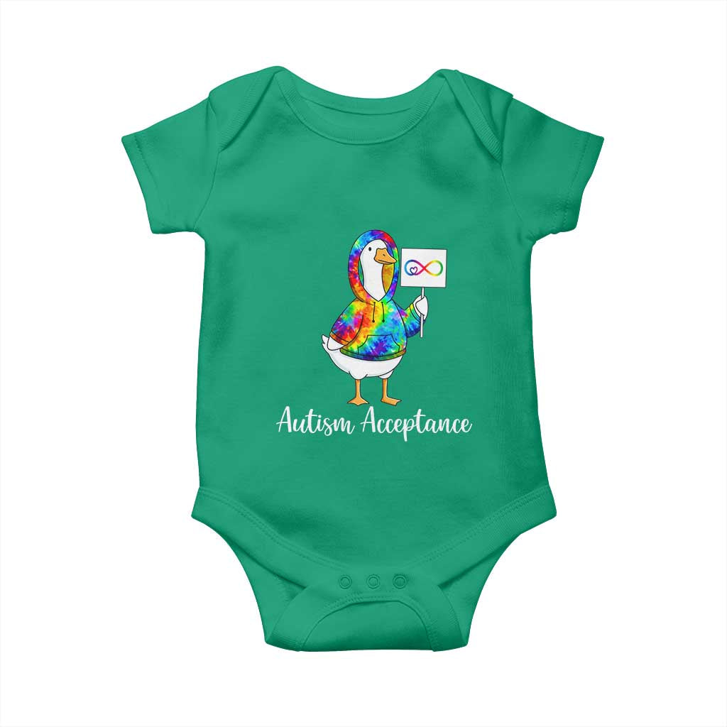 Autism Acceptance Baby Onesie Accept Understand Love Support Neurodivergent
