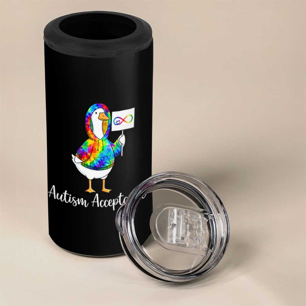Autism Acceptance 4 in 1 Can Cooler Tumbler Accept Understand Love Support Neurodivergent