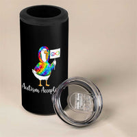 Autism Acceptance 4 in 1 Can Cooler Tumbler Accept Understand Love Support Neurodivergent